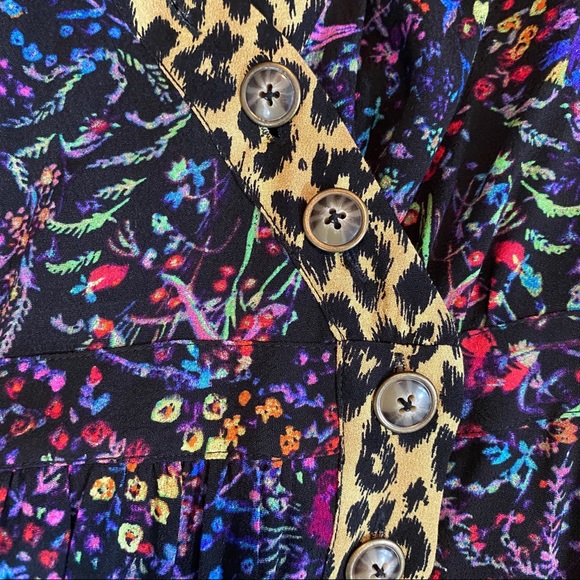 Anthropologie Maeve Floral Faux Wrap Dress Sz 2 - Picture 11 of 15